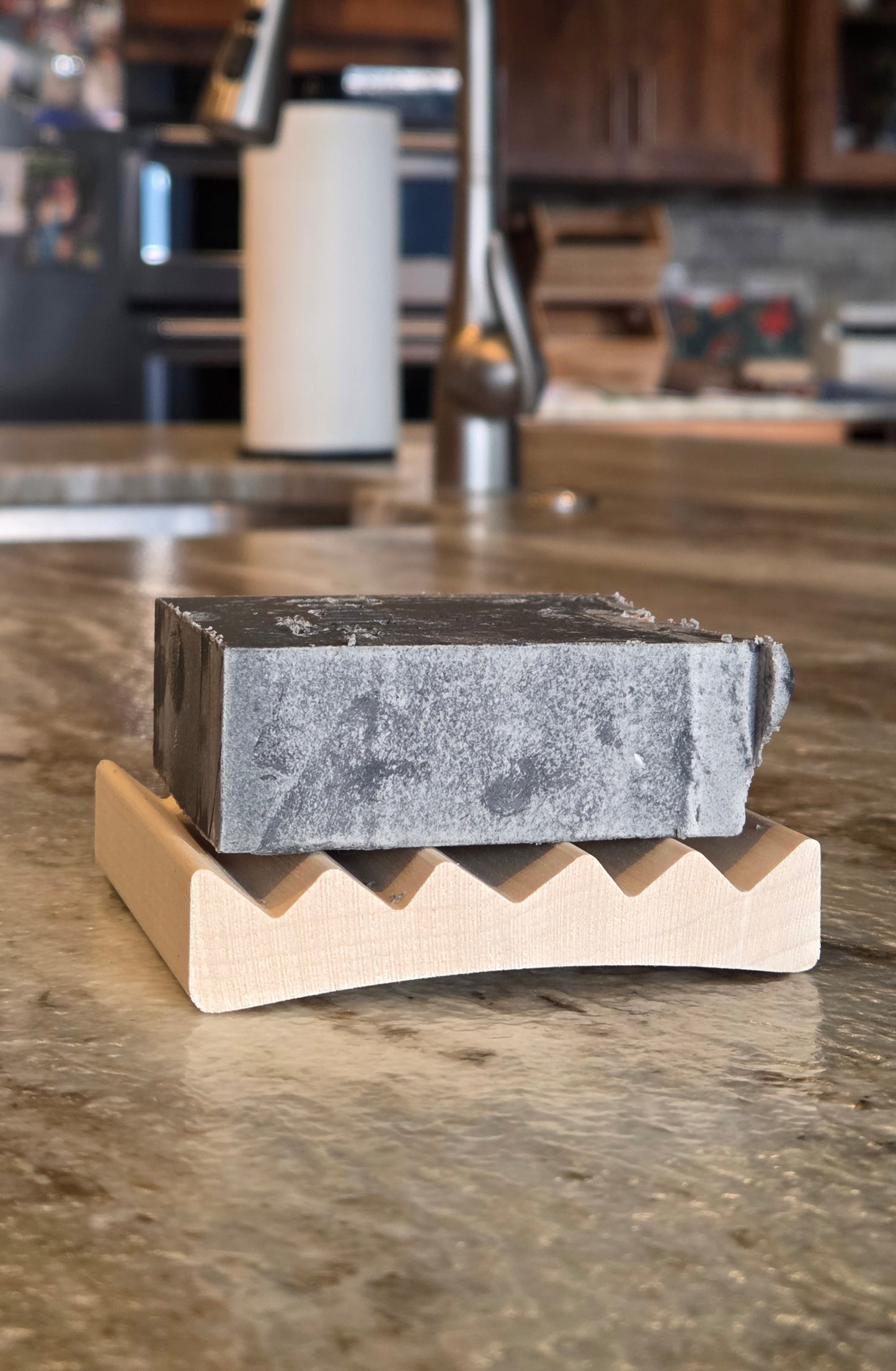 Poplar Natural Wood Soap Dish